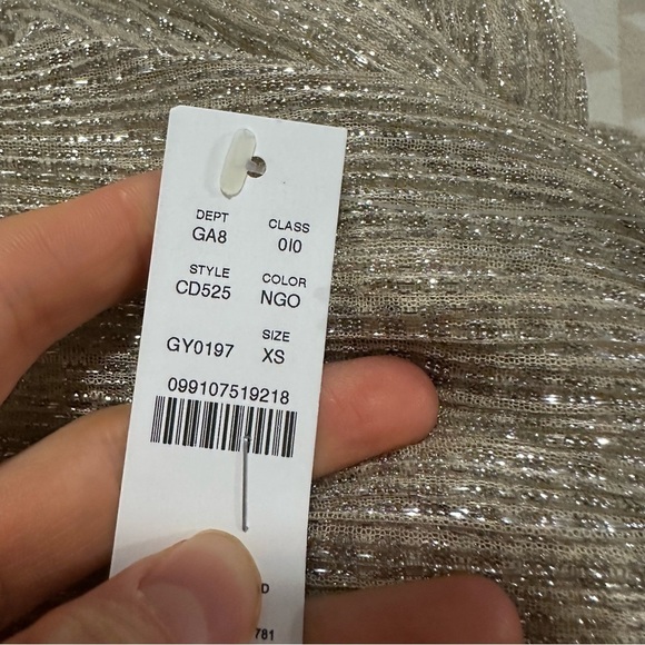 J crew Sheer metallic boatneck top - Picture 4 of 4